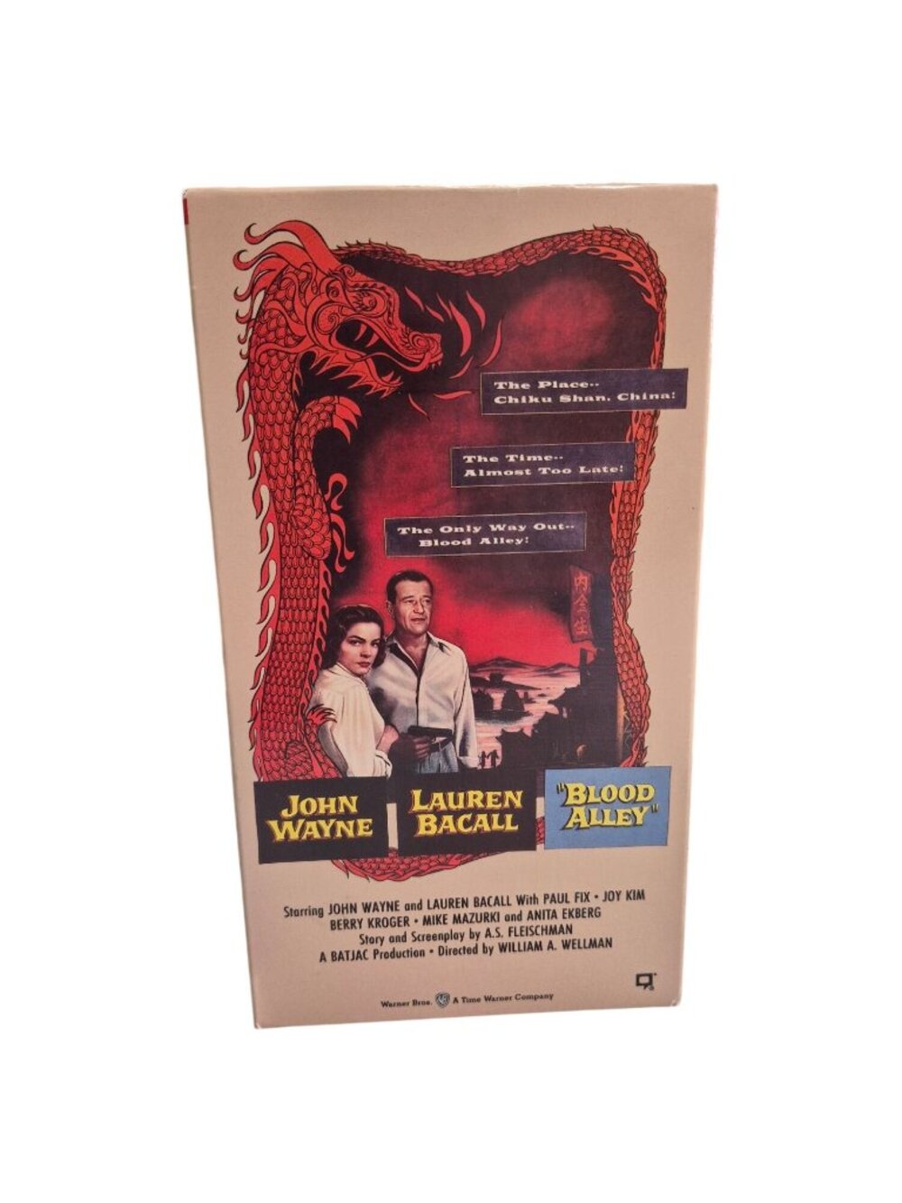 Blood Alley (1955) VHS John Wayne Lauren Bacall Digitally Processed Warner Bros